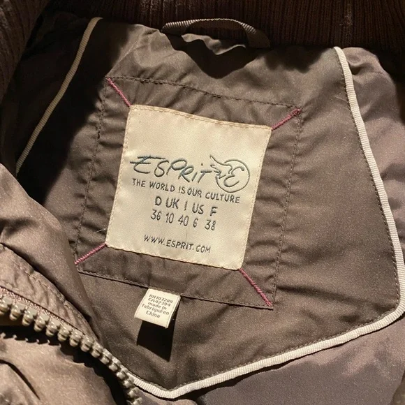 ESPRIT Brown Puffer Jacket - Picture 5 of 6